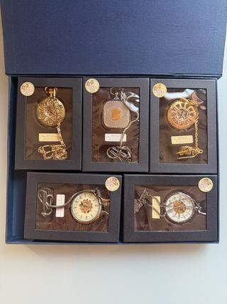 Collezione di 5 Orologi da Tasca Vintage