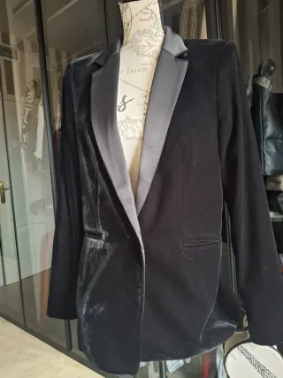 Chaqueta Terciopelo Mango Cuello Esmoquin