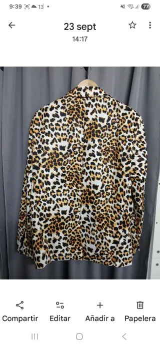 Americana leopardo talla 2XL