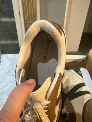 Zapatillas Lacoste Beige/Marrón Talla 46