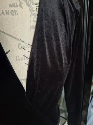 Body Terciopelo Mango Talla XL