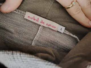 Jersey de lactancia rayas grises y blancas