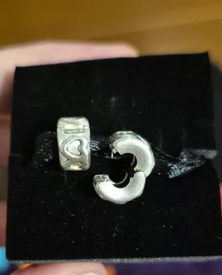 Cierres Pandora Corazón Plata Originales