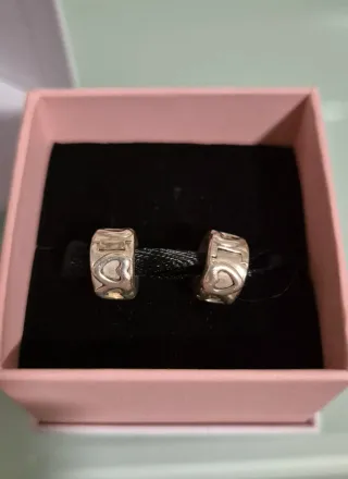 Cierres Pandora Corazón Plata Originales