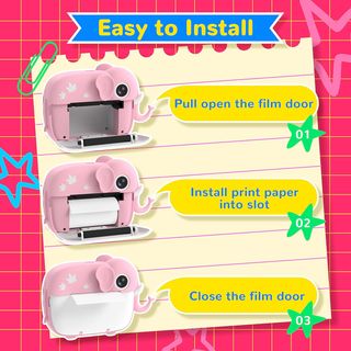 Cámara Fotos Infantil Instantánea Elefante