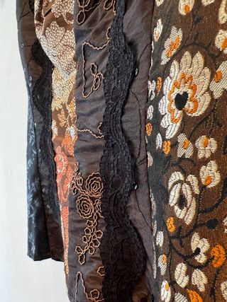 Conjunto Top y Falda Fiesta Marrón Multicolor