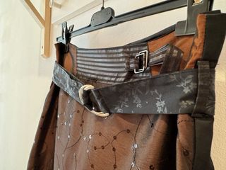 Conjunto Top y Falda Fiesta Marrón Multicolor