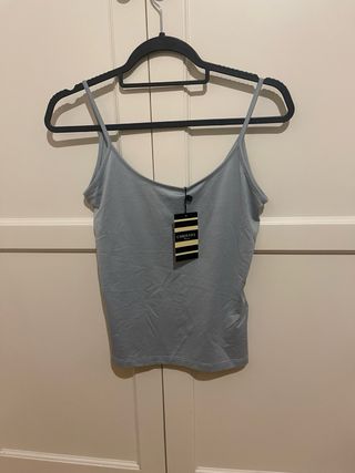 Blusa seda Zeddra Talla 44. con top a juego