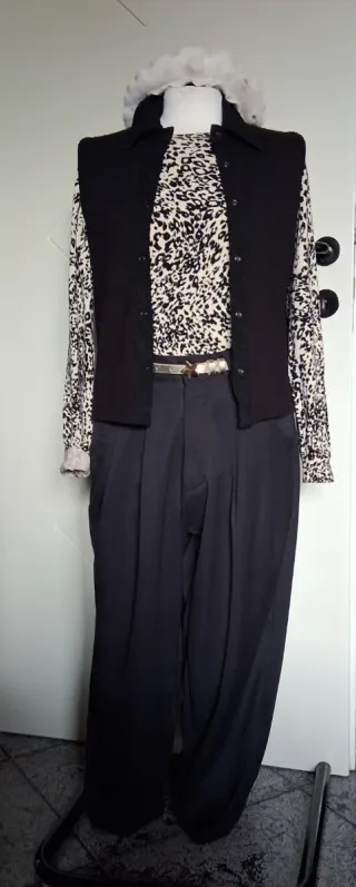 Pantaloni donna gamba larga