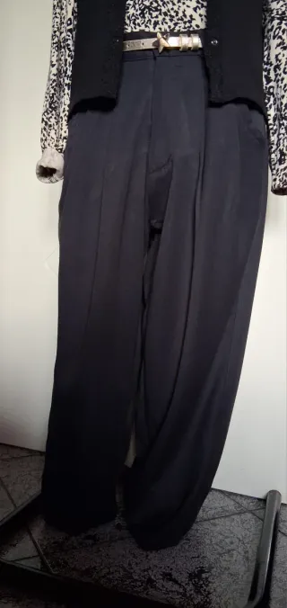 Pantaloni donna gamba larga