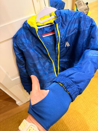 Chaqueta de esquí unisex azul