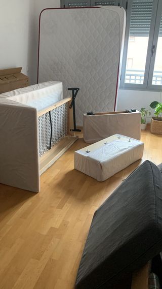 Sofá Kivik IKEA gris 3 plazas y chaiselongue