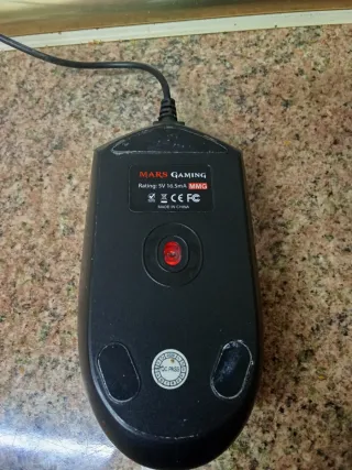 Ratón Mars Gaming Negro y Verde