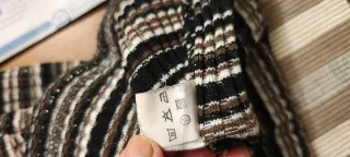 Sottogiacca a collo alto a righe