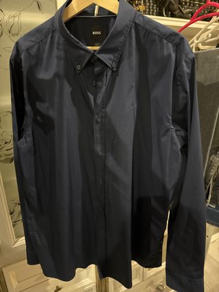 Camisa Hugo Boss XXL Slim Fit Azul