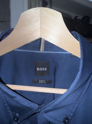 Camisa Hugo Boss XXL Slim Fit Azul