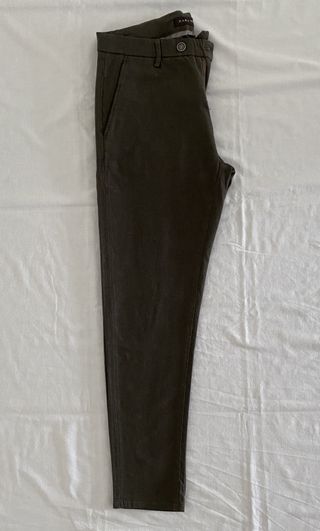 Pantalón Zara Hombre Talla 38 Verde Oliva