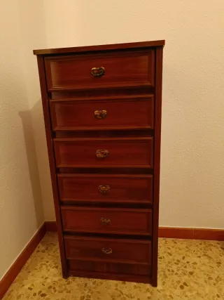 Conjunto de muebles de madera de dormitorio