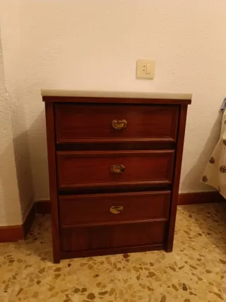 Conjunto de muebles de madera de dormitorio