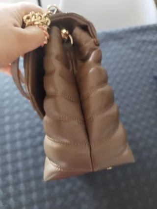 Borsa vera pelle LA CARRIE tortora tracolla