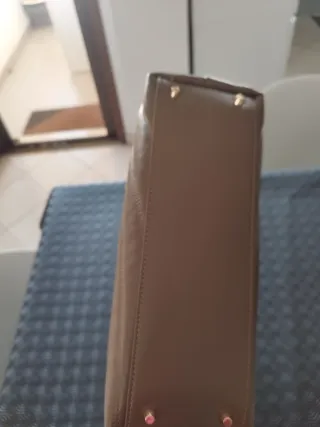 Borsa vera pelle LA CARRIE tortora tracolla