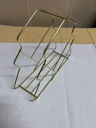 Porta Guardanapos Dourado Metal