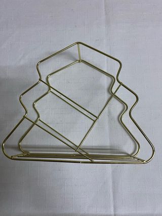 Porta Guardanapos Dourado Metal