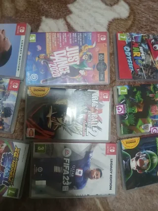 Nintendo Switch + accesorios y 9 Juegos