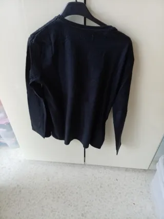 Felpa Zara Nera con Scritta New York