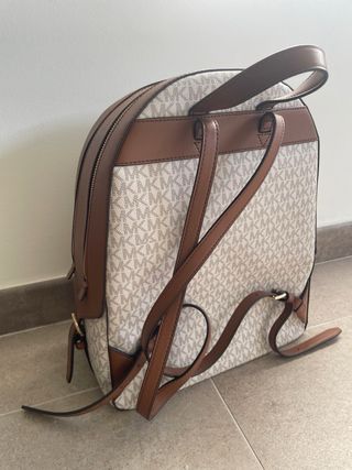 Mochila Michael Kors beige/marrón