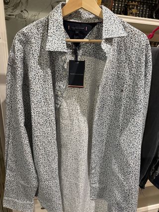 Camisa Tommy Hilfiger 2XL Estampada Nueva