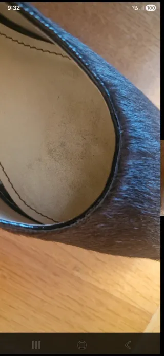 Zapatos de tacón de pelo de potro