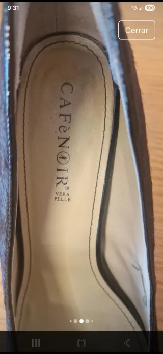 Zapatos de tacón de pelo de potro