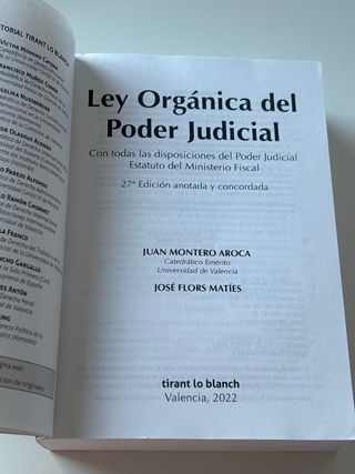 Ley Orgánica del Poder Judicial Con todas las d...