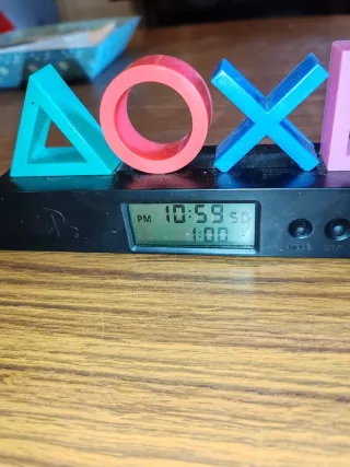 Reloj Digital de Mesa PlayStation
