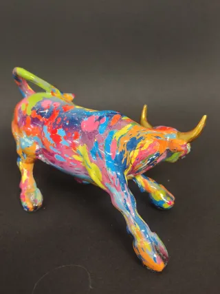 Scultura Toro Pop Art Ceramica