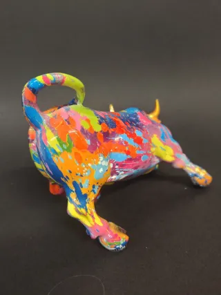 Scultura Toro Pop Art Ceramica