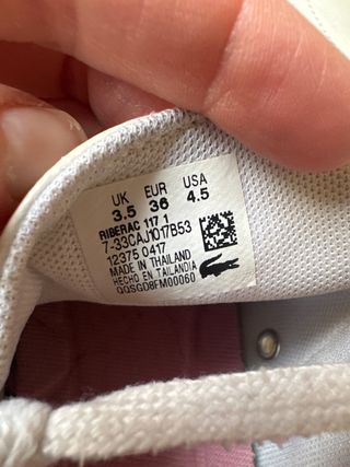 Zapatillas Lacoste Talla 36-37