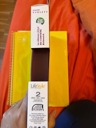 Molde Bajo Silicona LifeStyle Violett 20cm