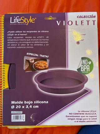 Molde Bajo Silicona LifeStyle Violett 20cm
