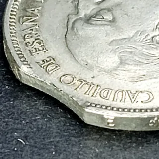 BAU2 0. Error segmentada. 25 pesetas 1957 *70