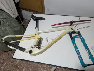 Cuadro carbono doble suspensión 29 T-M