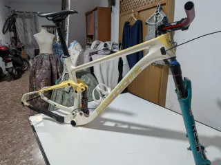 Cuadro carbono doble suspensión 29 T-M