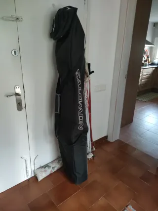 Esquís y Bolsa Salomon más  bastones