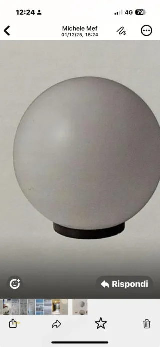 Portacandele in vetro e tessuto con paillettes