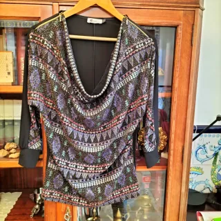 Blusa Kookai Talla S Estampado Geométrico brilli.