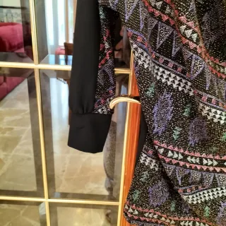 Blusa Kookai Talla S Estampado Geométrico brilli.