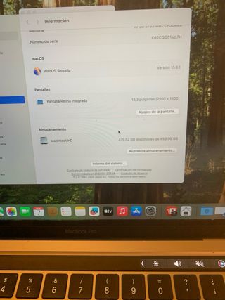 MacBook Pro 13” 2020 A2251 Plata
