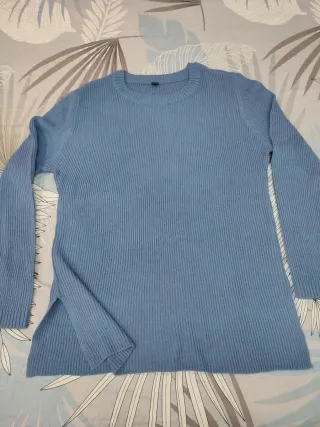 Jersey punto azul T-38/40 como nuevo