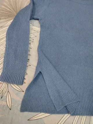 Jersey punto azul T-38/40 como nuevo